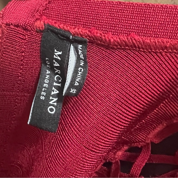Marciano Red Bondage Dress XS - Picture 4 of 6